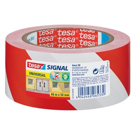 Markierungs-Klebeband Universal 50mm x 66m rot/weiß PP Tesa 58134-00000-00 Produktbild