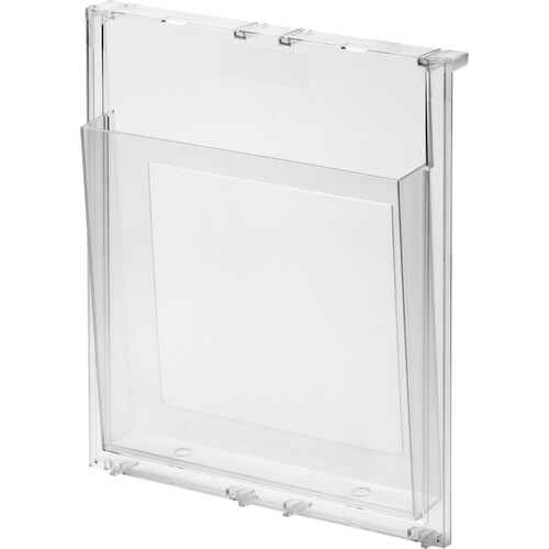 Prospekthalter 280x59x326mm A4 hoch glasklar Helit H6810002 Produktbild Front View L