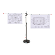 Mobilpresenter 3x Aluschwenkarme A0 + 9x Magnetclips grau HEBEL 62560-84 Produktbild Additional View 3 S