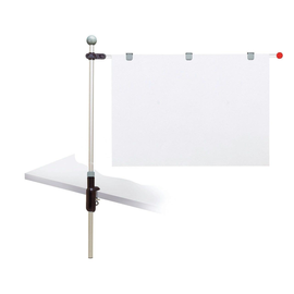 Tischpresenter mit Klemmfuß A1 100cm + 3 Magnetclips grau HEBEL 62550-84 Produktbild
