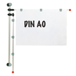 Wandpresenter 2 Aluschwenkarme A0 132cm + 6 Magnetclips grau HEBEL 62530-84 Produktbild