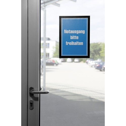 Informationsrahmen DURAFRAME A4 schwarz/transparent selbstklebend Durable 4872-01 (PACK=2 STÜCK) Produktbild Additional View 5 L