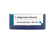 Türschild CLICK SIGN 149x52,5mm dunkelblau kunststoff Durable 4860-07 Produktbild Additional View 1 S