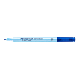 Folienstift Lumocolor correctable 305M 1,0mm mittel blau trocken abwischbar Staedtler 305M-3 Produktbild