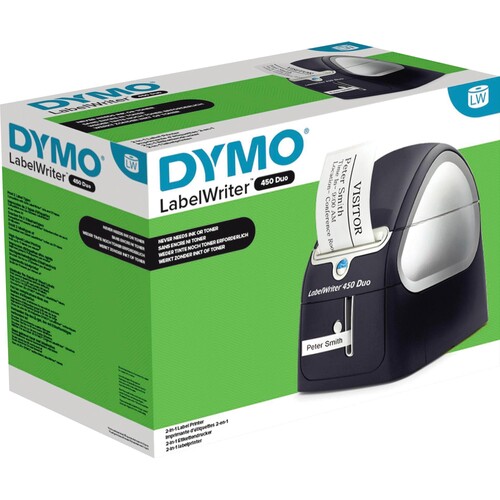 Etikettendrucker LabelWriter 450 Duo LW-Etiketten und D1-Bänder Dymo S0838920 Produktbild Additional View 1 L