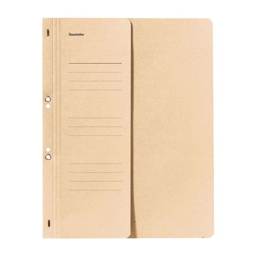 Ösenhefter 1/2 Vorderdeckel für kaufmännische Heftung chamois Karton 80003833 Produktbild Front View L
