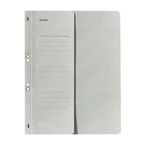 Ösenhefter 1/2 Vorderdeckel für kaufmännische Heftung grau Karton 80000508 Produktbild Front View L