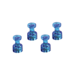 Memohalter 18mm 9Blätter Haftkraft blau transparent Magnetoplan 1666114 (PACK=4 STÜCK) Produktbild
