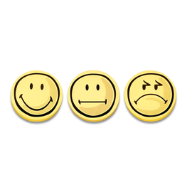 Symbolkarten Smile Positiv ø 10cm gelb Magnetoplan 1111562 (PACK=100 STÜCK) Produktbild