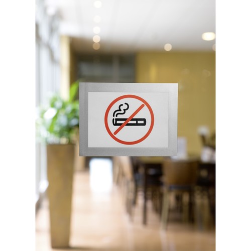 Informationsrahmen DURAFRAME A6 silber/transparent selbstklebend Durable 4870-23 (PACK=2 STÜCK) Produktbild Additional View 5 L