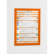 Informationsrahmen DURAFRAME A4 orange/transparent selbstklebend Durable 4872-09 (PACK=2 STÜCK) Produktbild