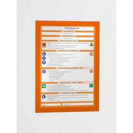 Informationsrahmen DURAFRAME A4 orange/transparent selbstklebend Durable 4872-09 (PACK=2 STÜCK) Produktbild