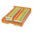 Archivbox Croco Duo mit A-Z Register A8 215x300x68mm für 2500Karten orange Kunststoff HAN 9987-613 Produktbild Additional View 1 S
