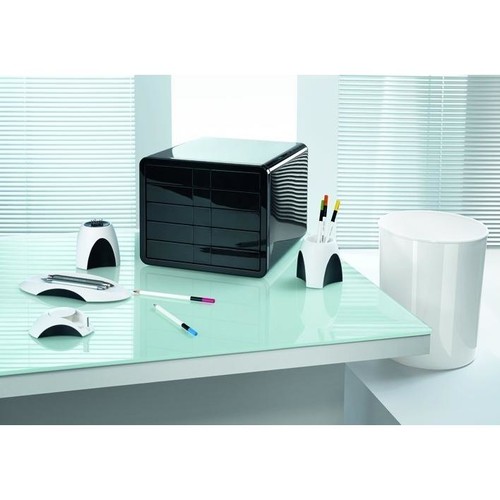 Schubladenbox iBox Designbox 5 Schübe 295x247x355mm schwarz Kunststoff HAN 1551-13 Produktbild Additional View 5 L
