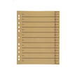Trennblätter mit abschneidbaren Taben A4 240x300mm chamois vollfarbig Karton BestStandard (PACK=100 STÜCK) Produktbild