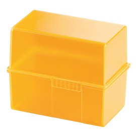 Karteibox A7 121x74x101mm für 300Karten orange Signal Kunststoff HAN 977-71 Produktbild