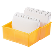 Karteibox A7 121x74x101mm für 300Karten orange Signal Kunststoff HAN 977-71 Produktbild Additional View 2 S