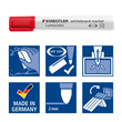 Whiteboardmarker Lumocolor 351 Etui 2mm Rundspitze sortiert trocken abwischbar Staedtler 351WP6 (ETUI=6 STÜCK) Produktbild Additional View 3 S