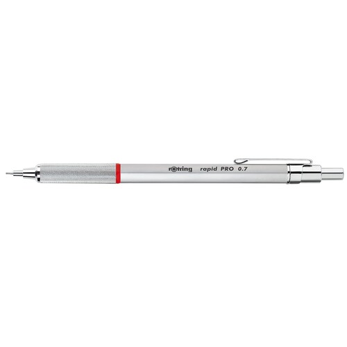 Feinminenstift Rapid Pro Chrome 0,7mm silber Rotring 1904256 Produktbild Front View L