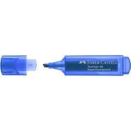 Textmarker TL 46 Superfluorescent Keilspitze blau Faber Castell 154652 Produktbild