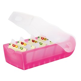 Karteibox Croco inkl. 5 Stützplatten und 100 Karten A7 121x246x85mm für 900Karten pink Kunststoff HAN 997-663 Produktbild