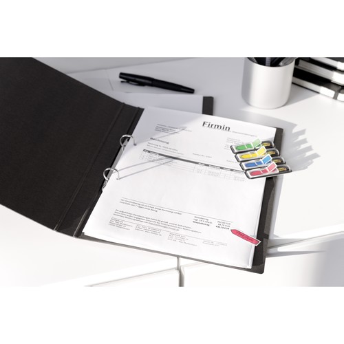 Haftstreifen Post-it Index Pfeile 11,9x43,2mm 4 Leuchtfarben transparent 3M 684ARR4 (PACK=4x 24 STÜCK) Produktbild Additional View 1 L