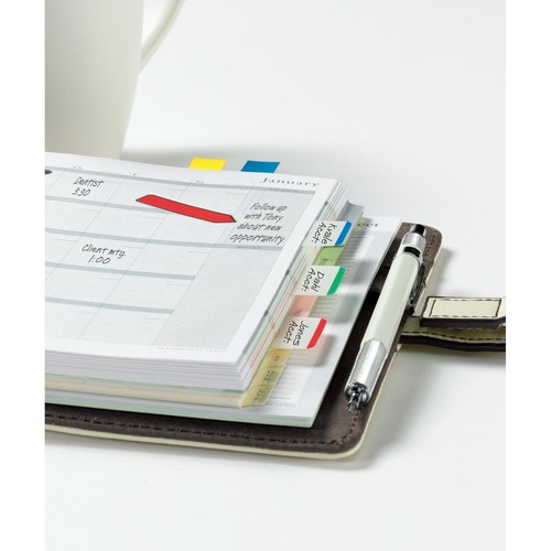 Haftstreifen Post-it Index Pfeile 11,9x43,2mm 4 Leuchtfarben transparent 3M 684ARR4 (PACK=4x 24 STÜCK) Produktbild Additional View 3 L