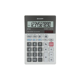 Tischrechner 10-stelliges LCD-Display Solar-/Batteriebetrieb Sharp EL-M711GGY 100x151,5x33mm Produktbild