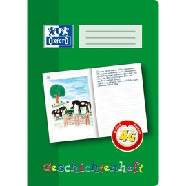 Geschichtenheft Oxford A4 Lineatur 4G 16Blatt 90g Optik Paper 100050098 Produktbild