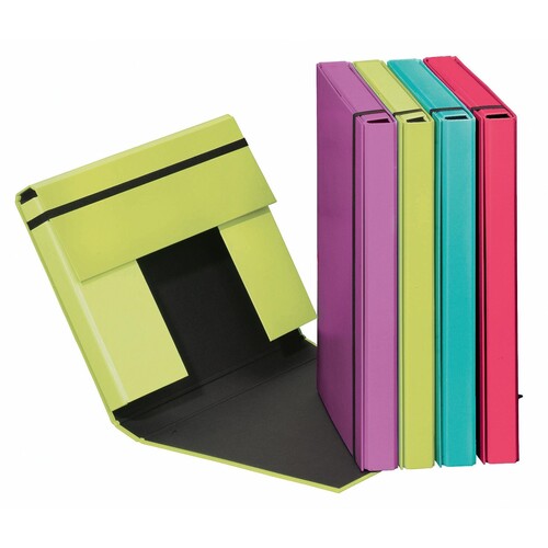 Heftbox A4 mit Gummizug lila Pagna 21308 Produktbild Additional View 1 L
