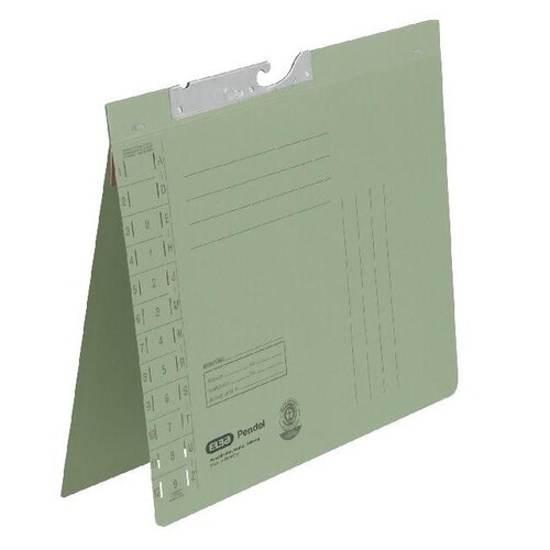 Pendelhefter Amtsheftung 320g grün Manilakarton Elba 100560089 Produktbild Front View L