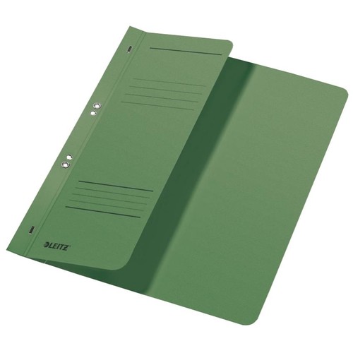 Ösenhefter 1/2 Vorderdeckel Amtsheftung 240x305mm für 170Blatt grün Karton Leitz 3741-00-55 Produktbild Front View L