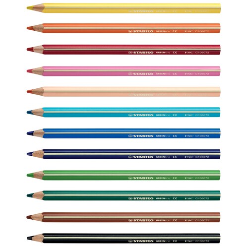 Farbstifte GREENtrio dreikant sortiert Stabilo 6203/12 (PACK=12 STÜCK) Produktbild Additional View 8 L