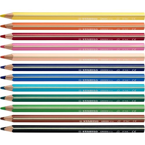 Farbstifte GREENtrio dreikant sortiert Stabilo 6203/12 (PACK=12 STÜCK) Produktbild Additional View 9 L