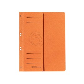 Ösenhefter 1/2 Vorderdeckel kaufmännische Heftung 238x305mm orange Karton Herlitz 10837359 Produktbild