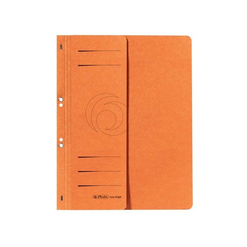 Ösenhefter 1/2 Vorderdeckel kaufmännische Heftung 238x305mm orange Karton Herlitz 10837359 Produktbild