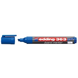 Whiteboardmarker 363 1-5mm Keilspitze blau trocken abwischbar Edding 4-363003 Produktbild