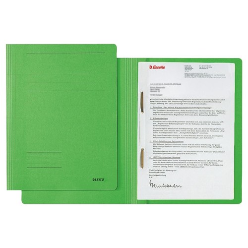 Schnellhefter Fresh A4 grün Karton Leitz 3003-00-55 Produktbild Front View L