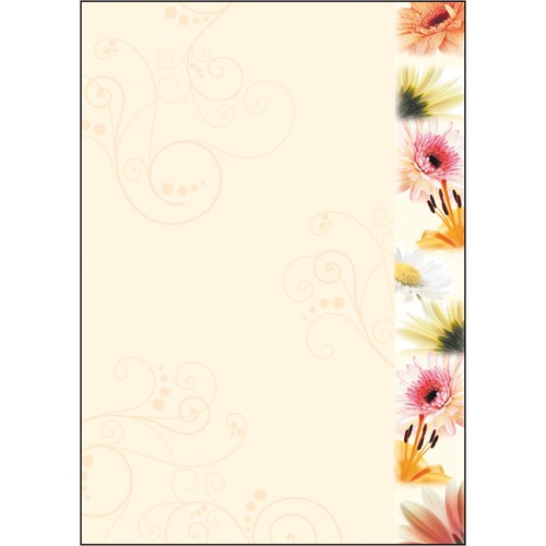 Motiv-Papier Inkjet+Laser+Kopier A4 90g Design Flowerstyle Sigel DP788 (PACK=50 BLATT) Produktbild