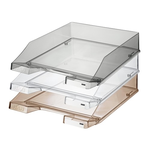 Briefkorb Standard für A4 243x57x335mm glasklar kunststoff HAN 1026-X-23 Produktbild Additional View 2 L