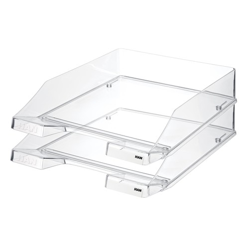 Briefkorb Standard für A4 243x57x335mm glasklar kunststoff HAN 1026-X-23 Produktbild Additional View 1 L