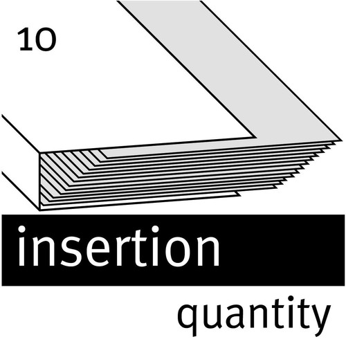 Klemmhandmappe A4 bis 10Blatt chamois Karton Elba 400001022 Produktbild Additional View 1 L