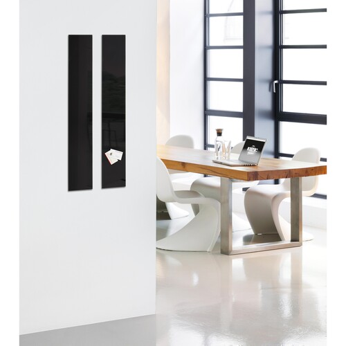 Glas-Magnetboard artverum 120x780x15mm schwarz inkl. Magnete Sigel GL100 Produktbild Additional View 9 L
