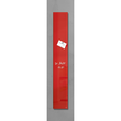 Glas-Magnetboard artverum 120x780x15mm rot inkl. Magnete Sigel GL104 Produktbild