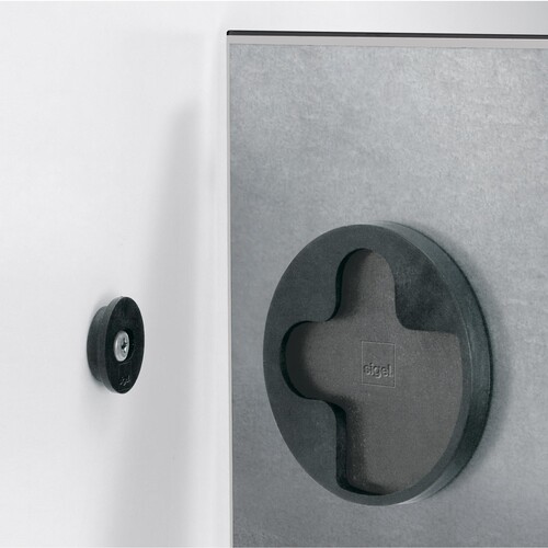 Glas-Magnetboard artverum 480x480x15mm schwarz inkl. Magnete Sigel GL110 Produktbild Additional View 6 L