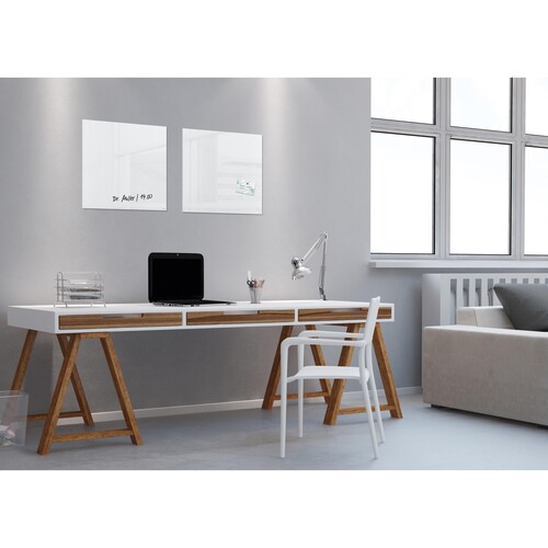 Glas-Magnetboard artverum 480x480x15mm super-weiß inkl. Magnete Sigel GL111 Produktbild Additional View 4 L