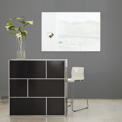 Glas-Magnetboard artverum 780x480x15mm super-weiß inkl. Magnete Sigel GL131 Produktbild Additional View 2 L