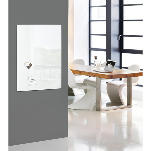 Glas-Magnetboard artverum 780x480x15mm super-weiß inkl. Magnete Sigel GL131 Produktbild Additional View 3 L