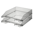 Briefkorb Standard für A4 243x57x335mm grau transparent kunststoff HAN 1026-X-24 Produktbild Additional View 1 S