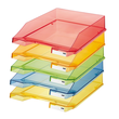 Briefkorb Standard für A4 243x57x335mm rot transparent kunststoff HAN 1026-X-29 Produktbild Additional View 3 S